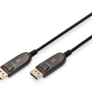 Digitus Cavo In Fibra Ottica Ibrido Displayport<Sup></Sup> Aoc, Uhd 8K, 15 M